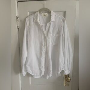 cloth & stone White Collared Button-Down Shirt